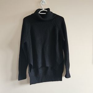 Aritzia Wilfred Free High Low Merino Wool Turtleneck Sweater